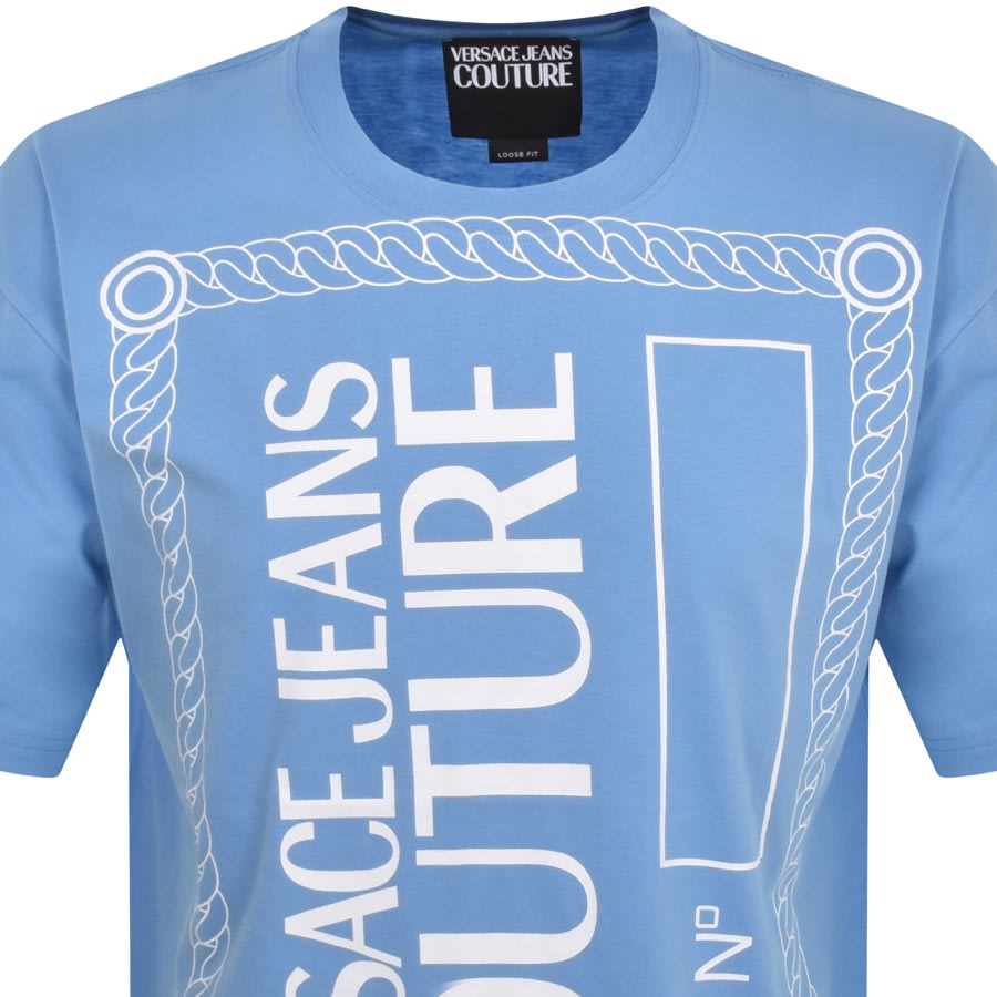 Versace Jeans Couture Logo T Shirt Blue